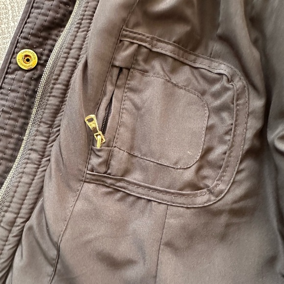 Calvin Klein Full Zip Puffer Vest detachable hood cell phone & secret pocket Sm - Picture 6 of 15